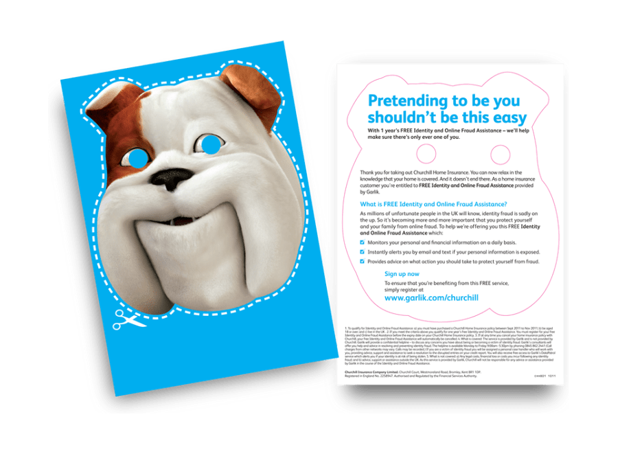 Churchill Identity theft Door drop